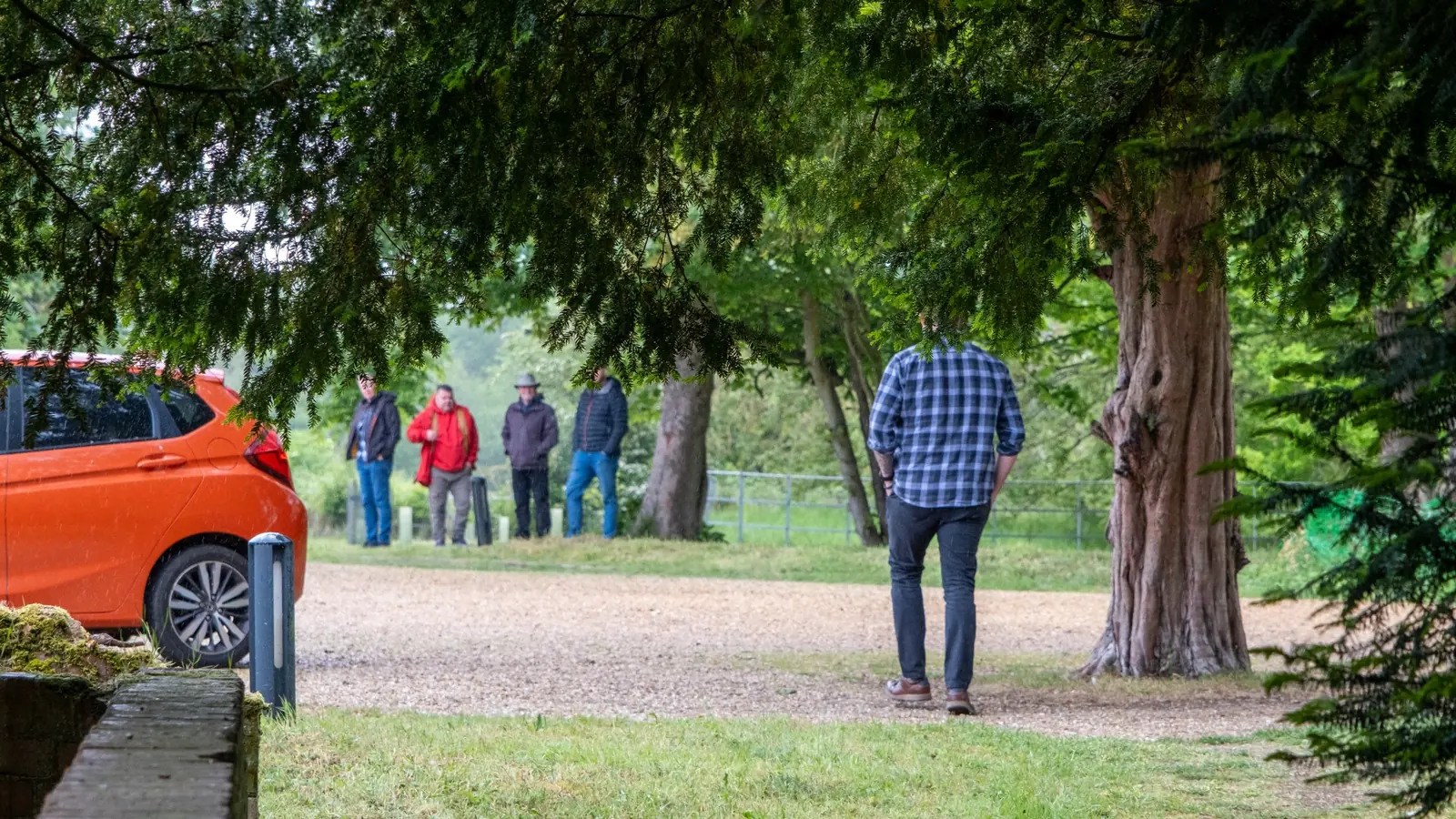 Men arriving at the Save A Warrior UK cohort venue